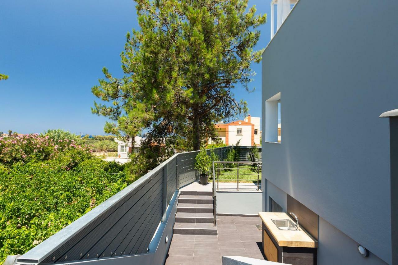 Nisos Villa, Pool & Heated Spawhirlpool, Walking To Beach, By Thinkvilla Sfakaki Exterior photo